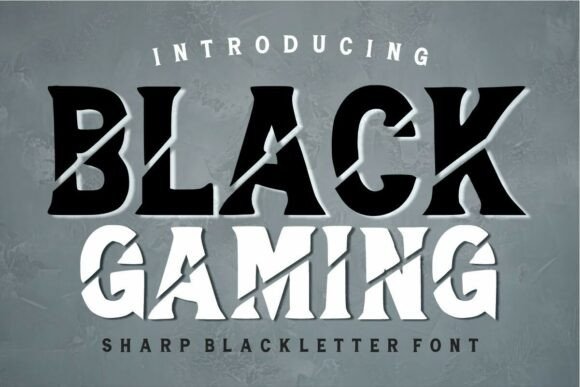 Black Gaming Font: A Bold Display Typeface for Digital Impact