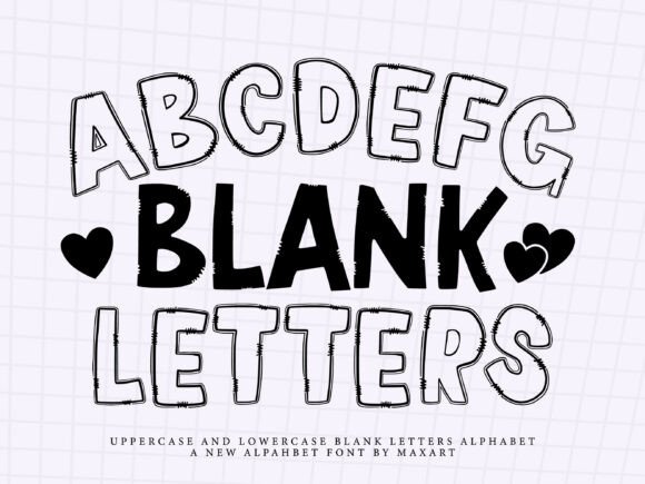 Blank Letters: A Playful Display Font for Digital Branding