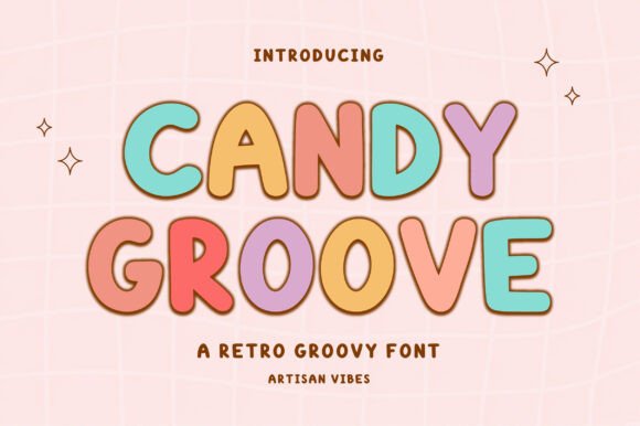 Candy Groove: A Playful Retro Display Font for Editorial Charm