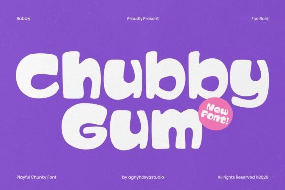 Chubby Gum: A Playful Display Font That Delivers Personality
