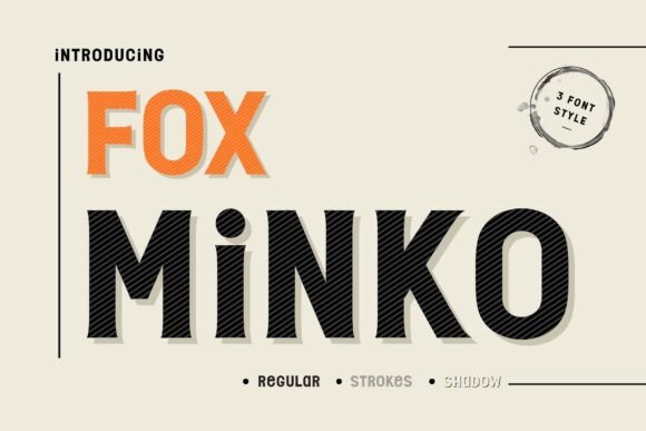 Fox Minko: A Bold Retro Display Font for Digital Branding