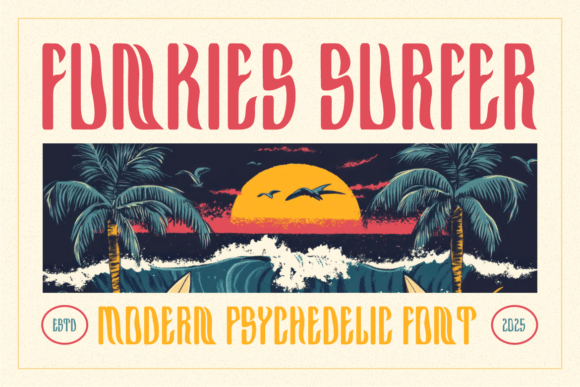 Funkies Surfer: A Vibrant Display Font for Digital Branding