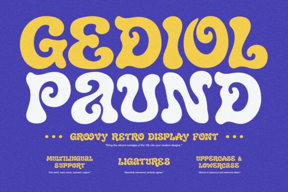 Gediol Paund: A 1970s Display Font That Feels Like Sunshine on Paper