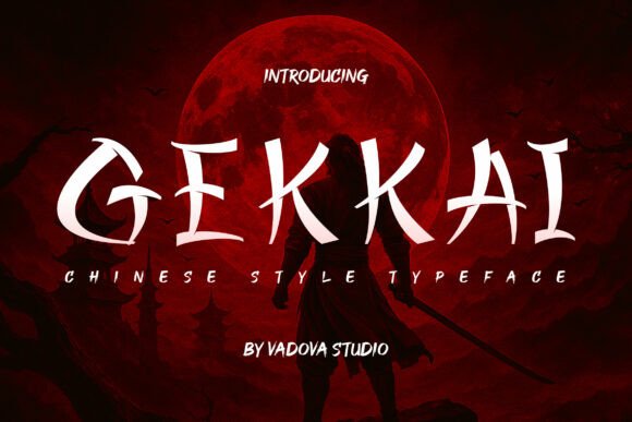 Gekkai: A Bold Chinese-Style Display Typeface for Digital Design