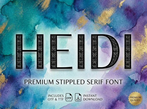 Heidi: A Display Typeface That Anchors Your Editorial Voice