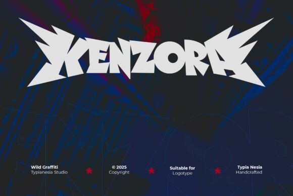 Kenzora: A Wild Bold Graffiti Font for Handmade Creators