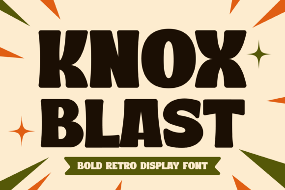 Knox Blast: A Bold Retro Display Font That Elevates Real Branding
