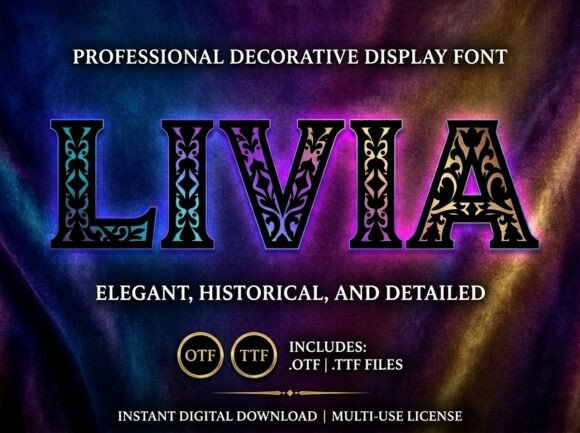 Livia: A Display Font That Makes Your Brand Instantly Memorable