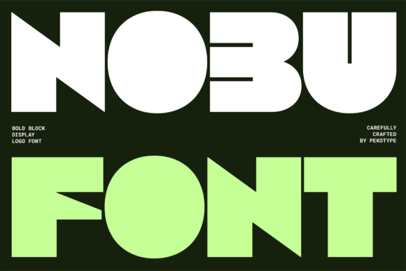 Nobu: A Bold Display Font That Commands Attention Online