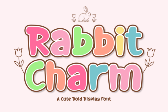 Rabbit Charm: A Playful Display Font for Small Business Branding