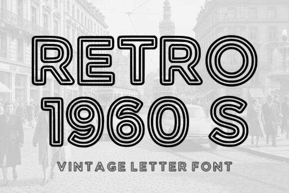 Retro 1960s Display Font for Bold Digital Branding