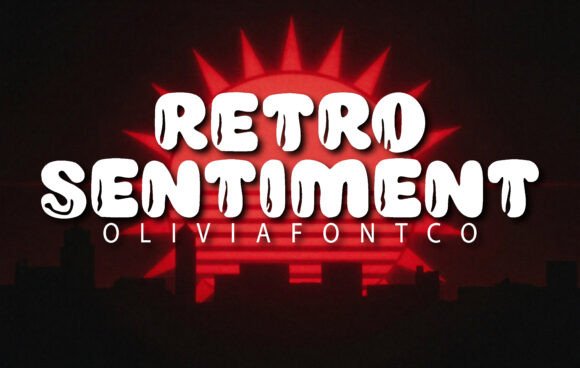Retro Sentiment: A Bold Display Font for Digital Brand Clarity
