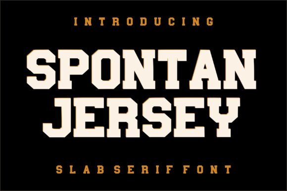 Spontan Jersey: A Bold Display Font for Small Business Branding