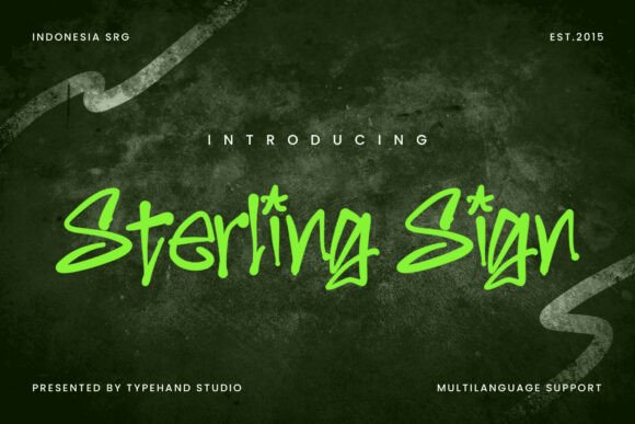 Sterling Sign: A Bold Handwritten Font for Real Business Branding