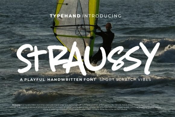 Straussy: A Handwritten Display Font for Editorial Energy