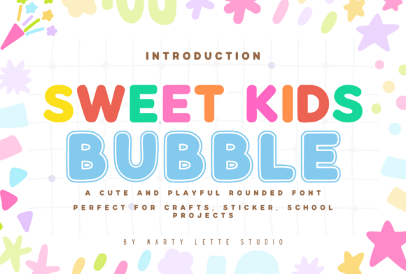 Sweet Kids Bubble: A Playful Display Typeface for Digital Brands