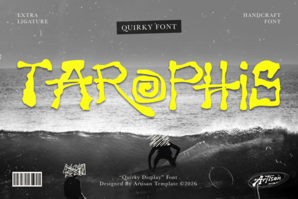 Tarophis: A Raw, Handcrafted Display Font for Bold Brand Moments