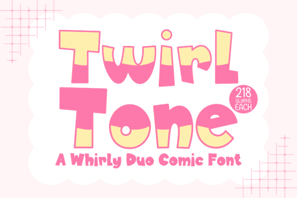Twirltone Duo: A Playful Display Font for Lively Brand Identities
