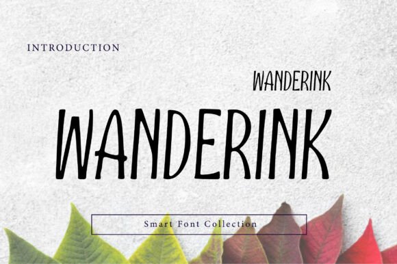 Wanderink: A Handwritten Display Font for Crafters & Makers