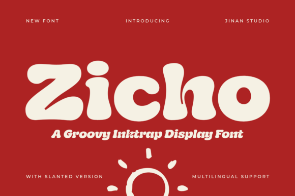 Zicho: A Bold Retro Display Font for Handmade Brands
